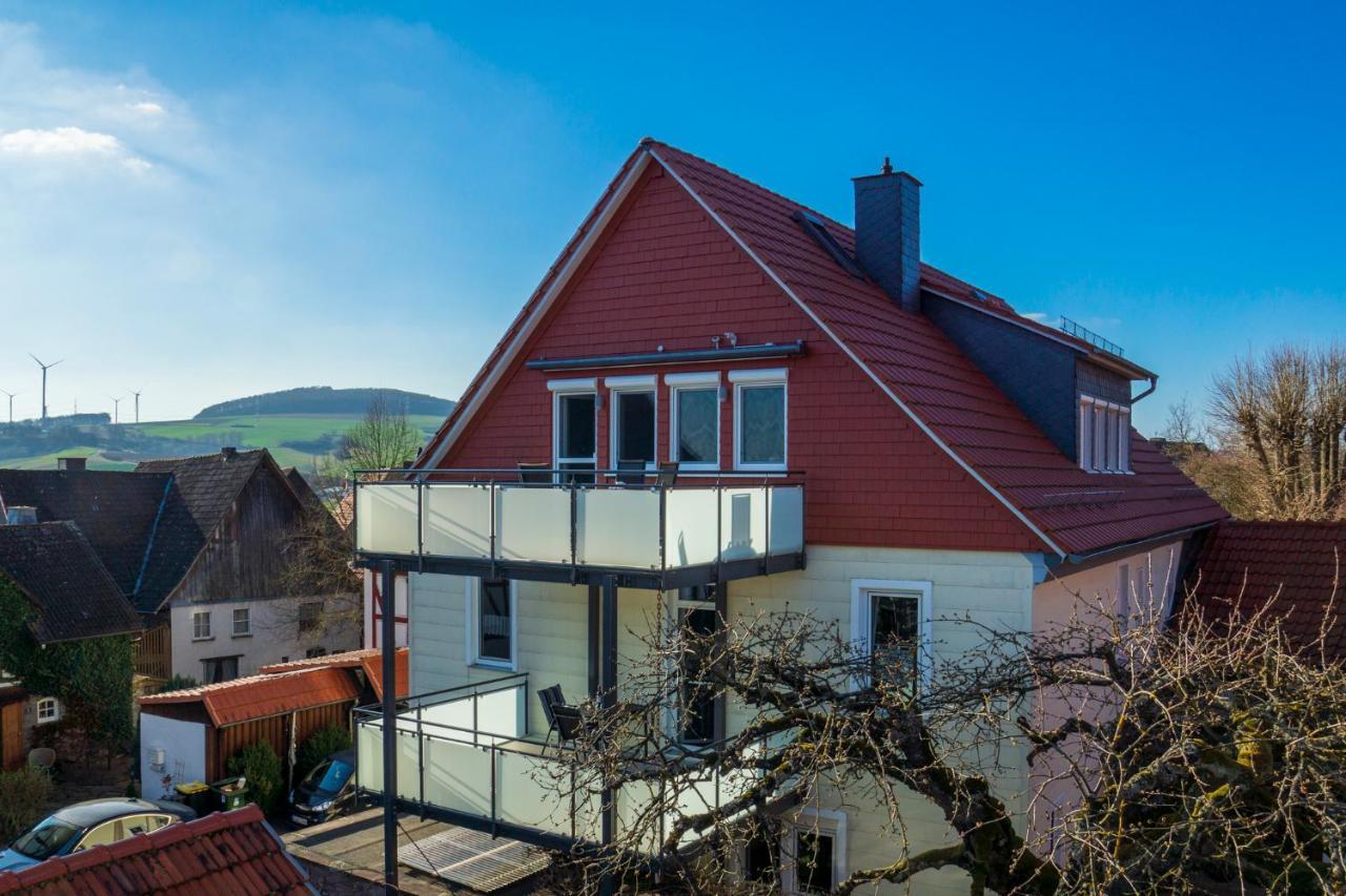 Ferienwohnung Zur Burg Trendelburg Bagian luar foto